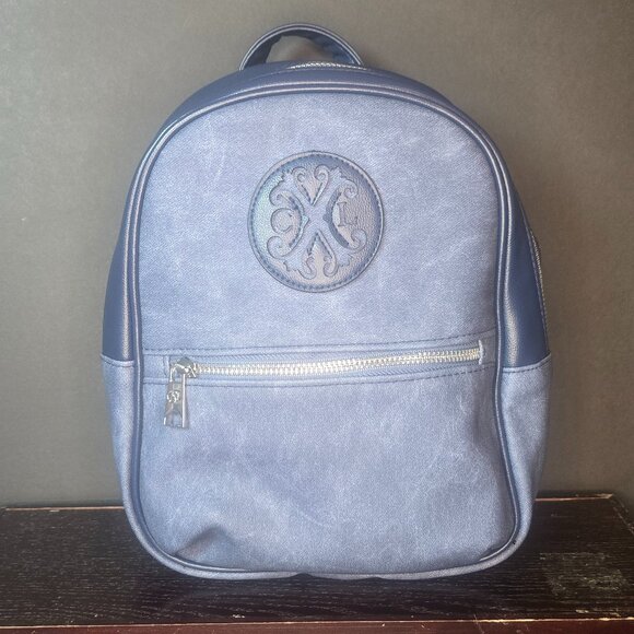 NWT CXL Christain LaCroix-Marley PU Denim Backpack - Picture 1 of 2